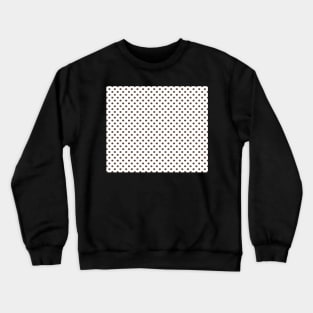 White and Brown Polka Dot Pattern Crewneck Sweatshirt